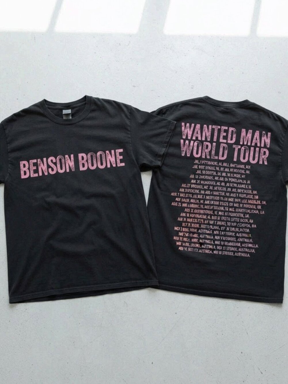 Benson Boone 2026 Wanted Man Tour Vintage Wash Sweatshirt